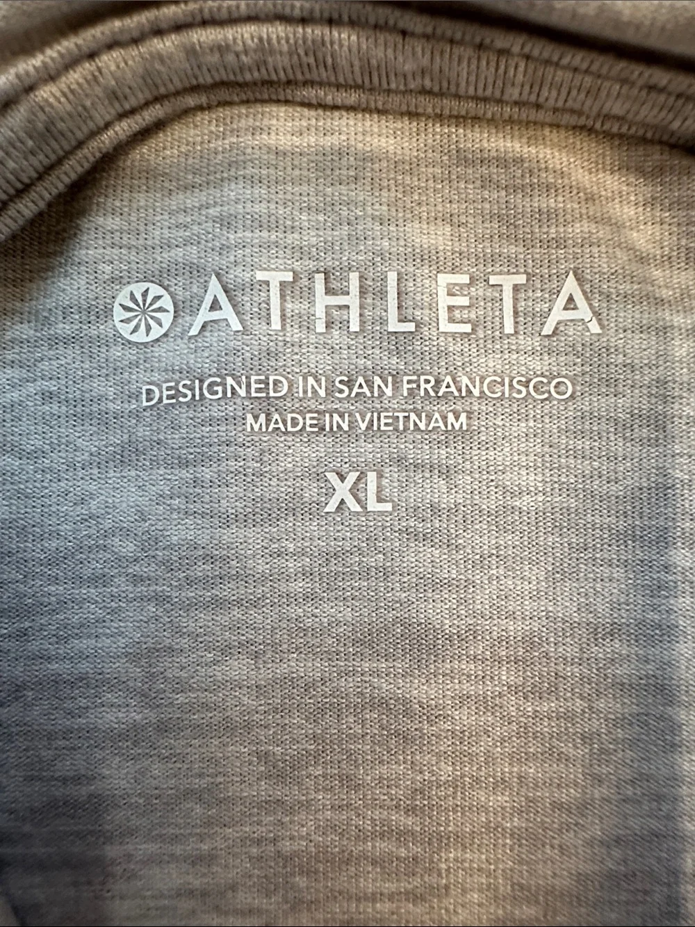 Athleta Light Gray Men's Zip-Up Hoodie Sweater